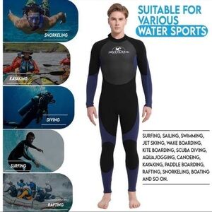 Men's Black and Blue Wetsuit